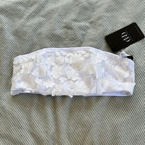 Marinadee gaitan Chic White Lace Bandeau Intimates